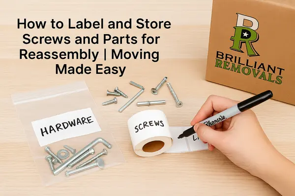 How to Label and Store Screws and Parts for Reassembly | Moving Made Easy
