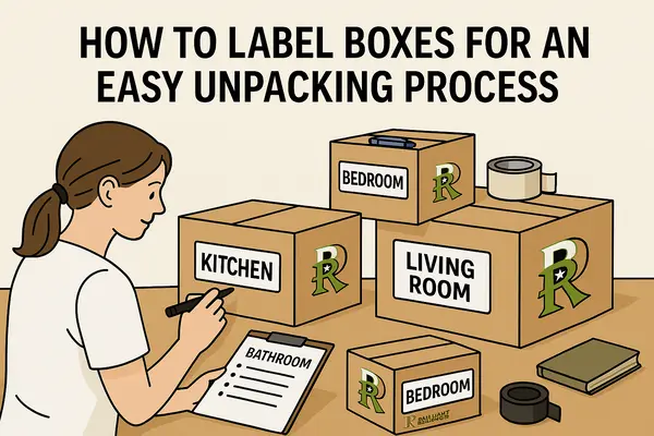 How to Label Boxes for an Easy Unpacking Process